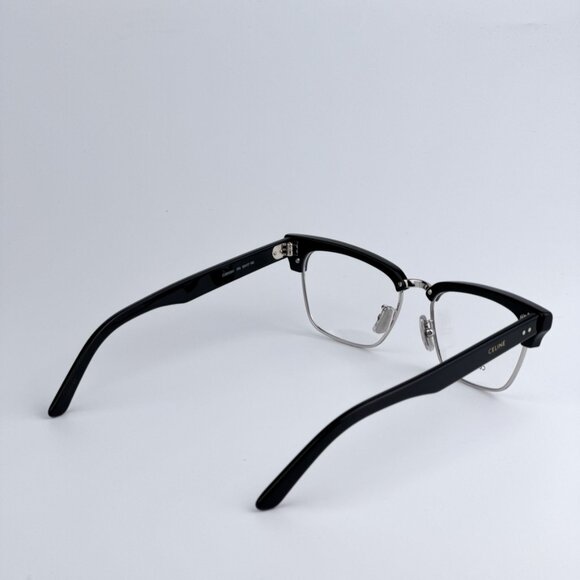 Celine CL50026U 016 BRAND NEW Eyeglasses Shiny Palladium Black Unisex Square - Picture 6 of 10
